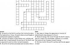 Earth Science Crossword Puzzle Crossword - Wordmint - Printable Crossword Puzzles Science