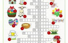 Easter Crossword Puzzle Worksheet - Free Esl Printable Worksheets - Printable Crossword Easter