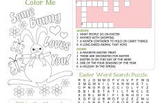 Easter Kid's Activity Sheet Free Printables Available @party - Easter Crossword Puzzle Printable Worksheets