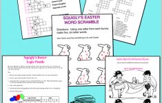 Easter Puzzles At Squigly's Playhouse - Printable Pencil Puzzles