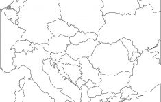 Eastern Europe Printable Blank Map, Royalty Free, Country Borders - Printable Puzzle Map Of Europe