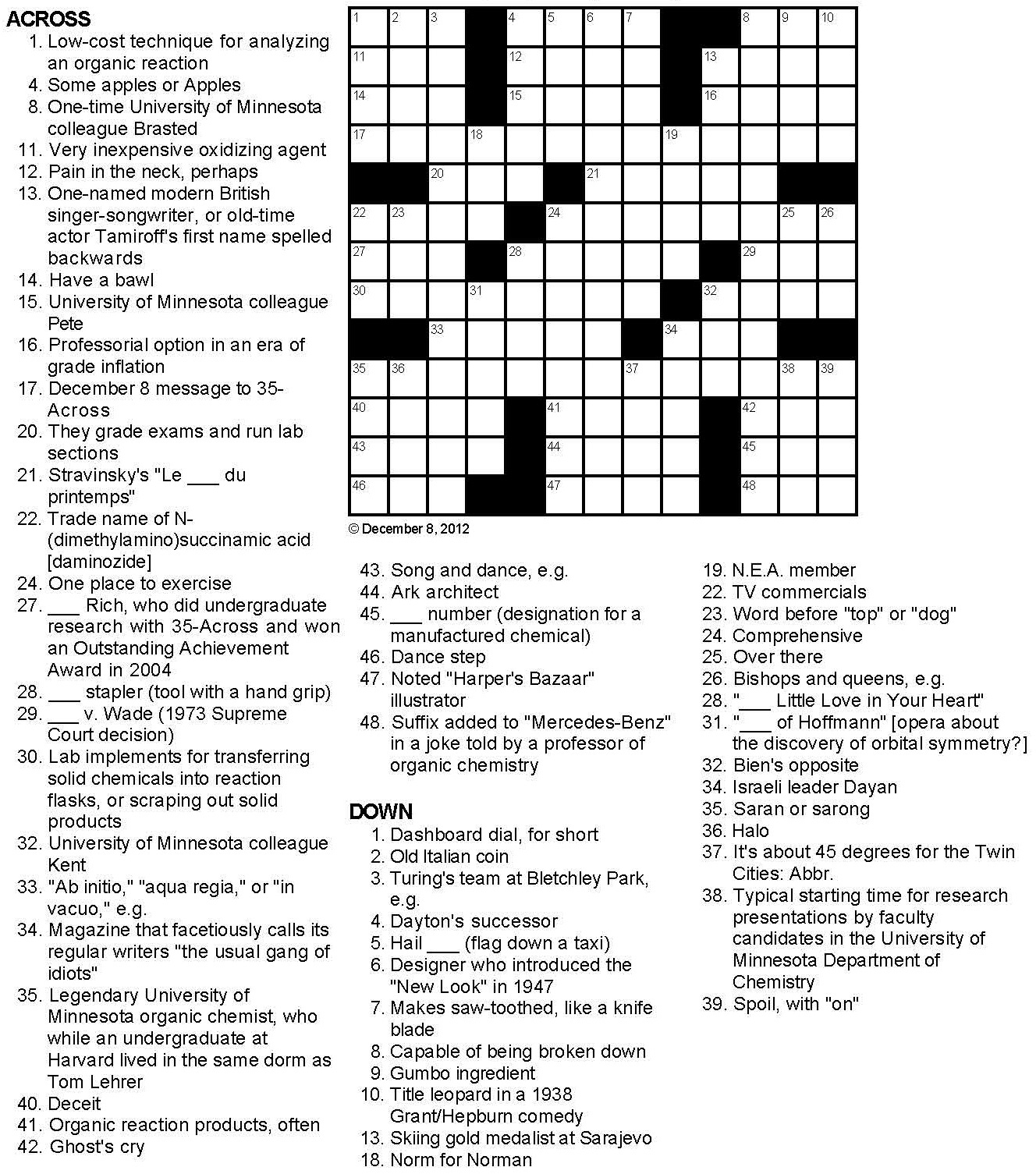 Easy Celebrity Crossword Puzzles Printable - Printable Crossword With Solutions