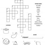 Easy Crossword Puzzles For Kids Happy | Ot Fun | Thanksgiving   Crossword Puzzles For Kindergarten Free Printable