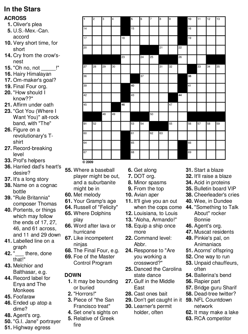 Easy Crossword Puzzles For Senior Activity | Kiddo Shelter - Printable Puzzles Easy