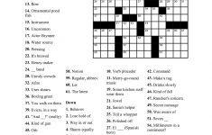 Easy Crossword Puzzles For Senior Activity | Kiddo Shelter - Simple Crossword Puzzles Printable