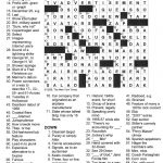 Easy Crossword Puzzles Online   Free Printable Crossword Puzzles Robotics