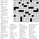Easy Printable Crossword Puzzels   Infocap Ltd.   Printable Easy Crossword Puzzles With Answers