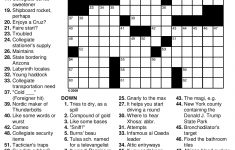 Easy Printable Crossword Puzzles | Crosswords Puzzles | Printable - Free Printable New York Times Crossword Puzzles
