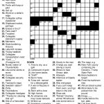 Easy Printable Crossword Puzzles | Educating The Doolittle | Free   High School Crossword Puzzles Printable