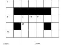 Easy Printable Crossword Puzzles | Freepsychiclovereadings - Printable Crossword Puzzles For Grade 7