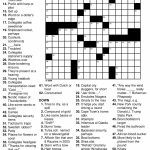 Easy Printable Crossword Puzzles Large Print Puzzle   Printable Crossword Puzzles For Middle Schoolers