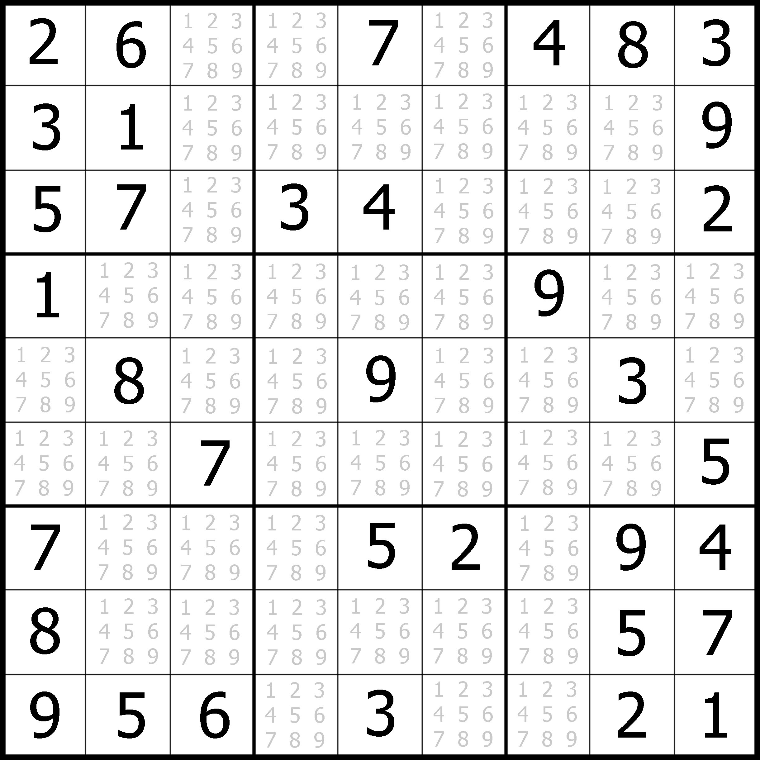 Easy Sudoku Printable | Kids Activities - Printable Puzzles Sudoku