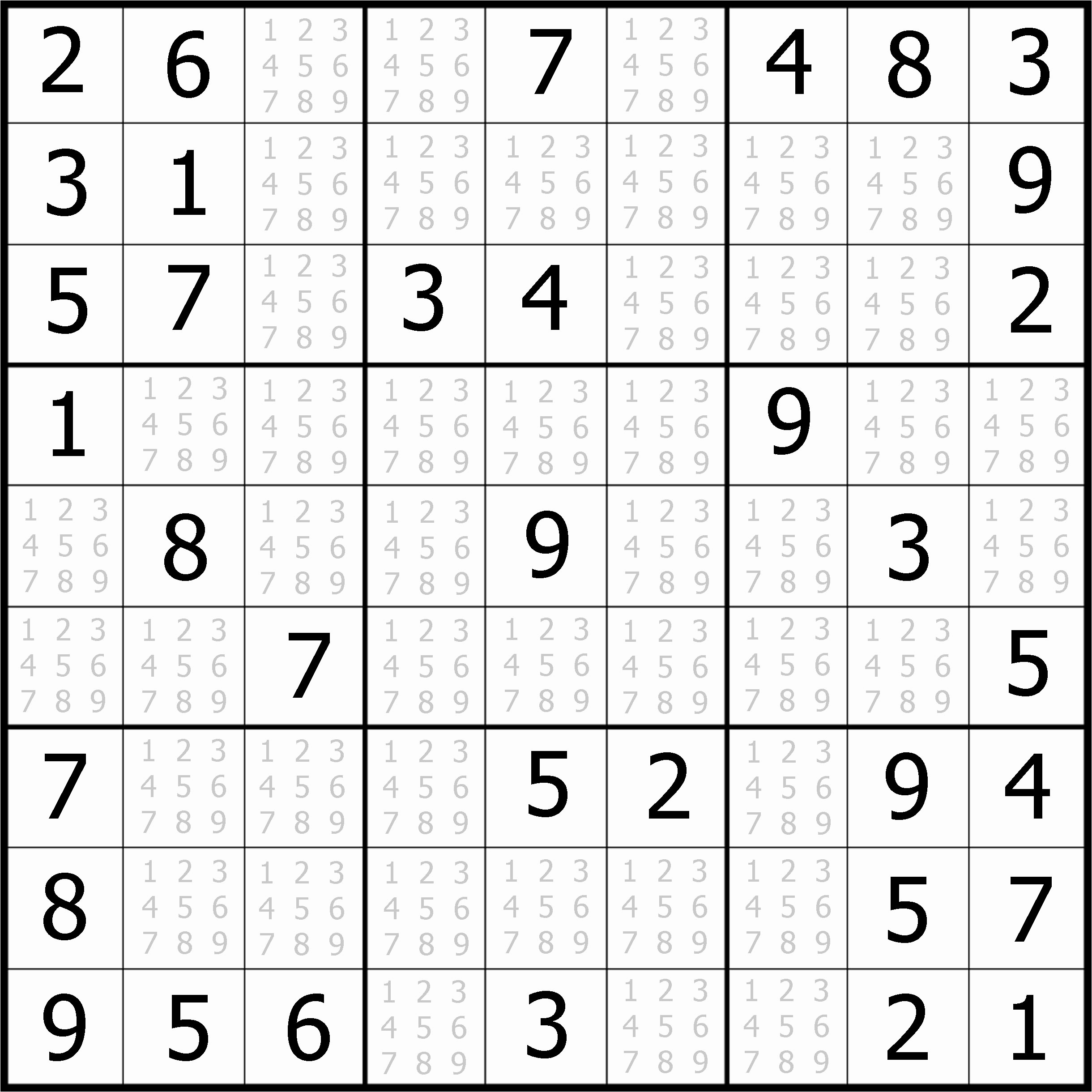 Easy Sudoku Puzzles To Print Free Download Featured Sudoku Puzzle To - Printable Sudoku Puzzles Easy