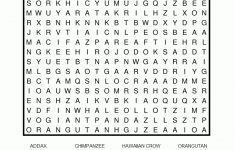 Endangered Animals Word Search Puzzle | Coloring &amp; Challenges For - Printable Word Puzzle Games
