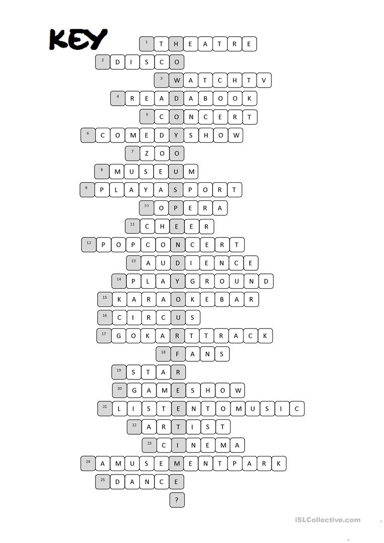 Entertainment Crossword Puzzles Printable Printable Crossword Puzzles