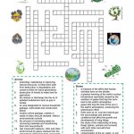 Environment   Crossword Puzzle Worksheet   Free Esl Printable   Crossword Puzzles Vocabulary Printable