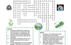 Environment - Crossword Puzzle Worksheet - Free Esl Printable - Printable English Crossword Puzzles With Answers