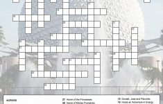Epcot Crossword Puzzle | Just Because You Have A Fast Passdoesn't - Crossword Puzzle Printable Disney