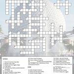 Epcot Crossword Puzzle | Just Because You Have A Fast Passdoesn't   Printable Crossword Disney