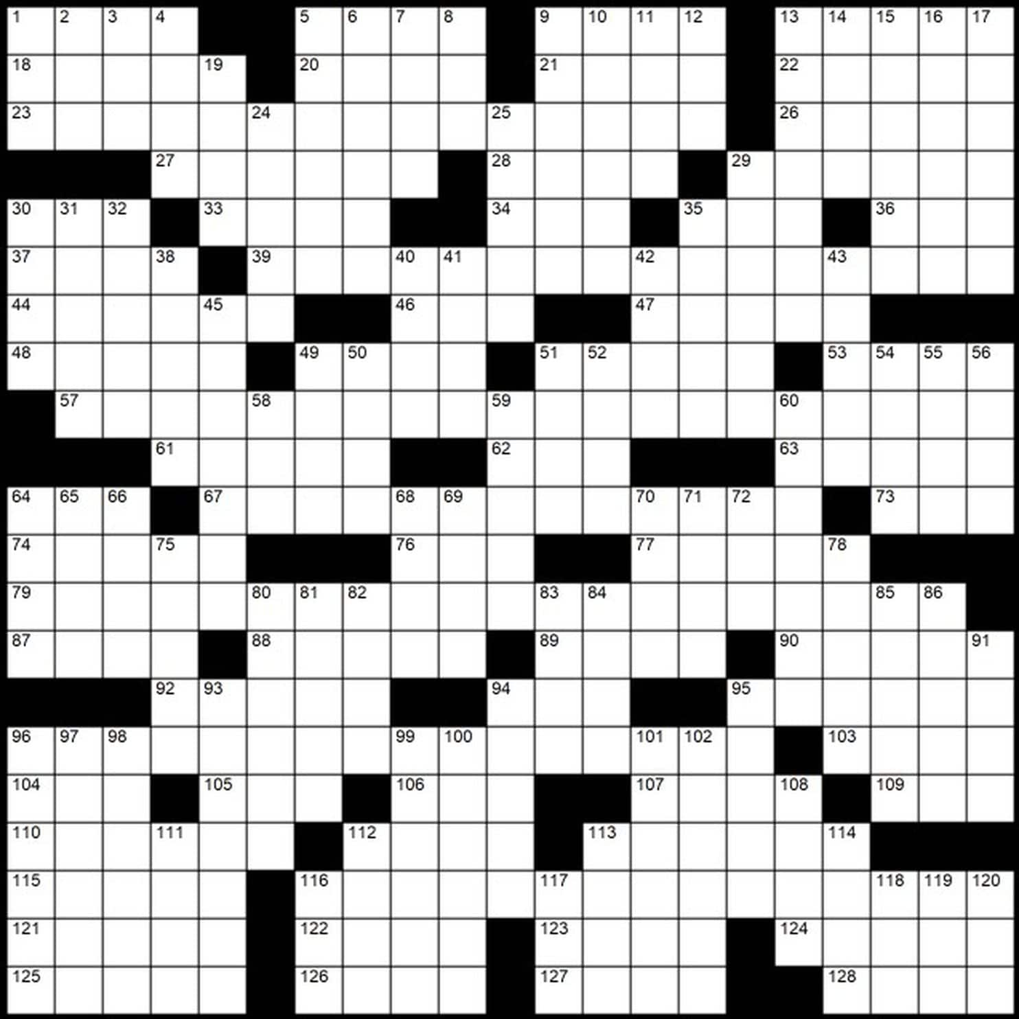 Printable Wsj Crossword Printable Crossword Puzzles