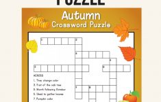 Fall Crossword Puzzle | Printables | Word Puzzles, Crossword, Puzzle - Reading Printable Puzzle
