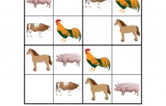 Farm Animals Sudoku Puzzles {Free Printables} - Gift Of Curiosity - Printable Animal Puzzles