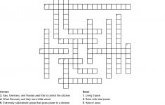 Fascism Crossword Puzzle Crossword - Wordmint - Printable German Crossword Puzzles