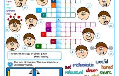 Feeling And Emotions Worksheet - Free Esl Printable Worksheets Made - Feelings Crossword Puzzle Printable