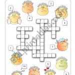 Feelings Crossword   Esl Worksheetalenka   Feelings Crossword Puzzle Printable