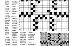 Fill In The Blanks Crossword Puzzle With American Style Grid Of - Printable Blank Crossword Puzzle Grid