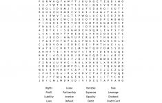 Finance Word Search - Wordmint - Printable Crossword Puzzles Business And Finance