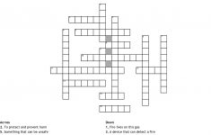 Fire Prevention Crossword - Wordmint - Fire Safety Crossword Puzzle Printable