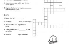 Fire Safety Printables | Fire Safety Crossword | For The Classroom - Fire Safety Crossword Puzzle Printable