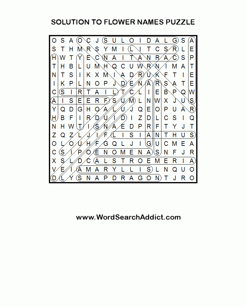 printable flower puzzle printable crossword puzzles