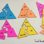 Fraction – Percentage – Decimal Math Puzzles – Teach Beside Me   Printable Decimal Puzzles