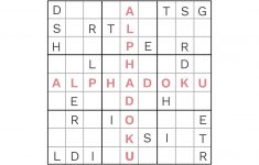 Free Alphadoku Puzzles - Printable Sudoku Puzzles Medium #3