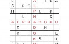 Free Alphadoku Puzzles - Printable Sudoku Puzzles Medium #3