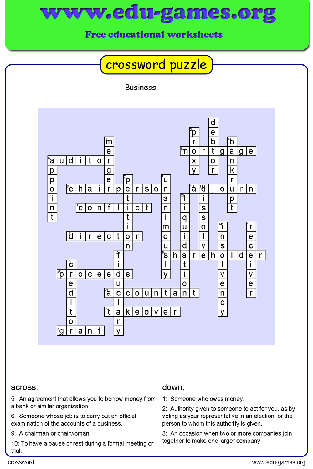 Free Crossword Maker For Kids - The Puzzle Maker Site - Printable Crossword Maker Free