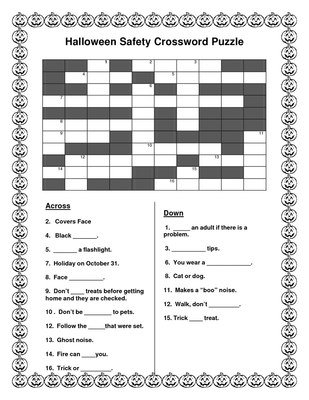 Free Crosswords For Kids | Activity Shelter - 7 Printable Crosswords