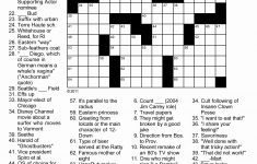 Free Daily Printable Crossword Puzzles And Crossword Puzzles Free - Printable Crossword Medium