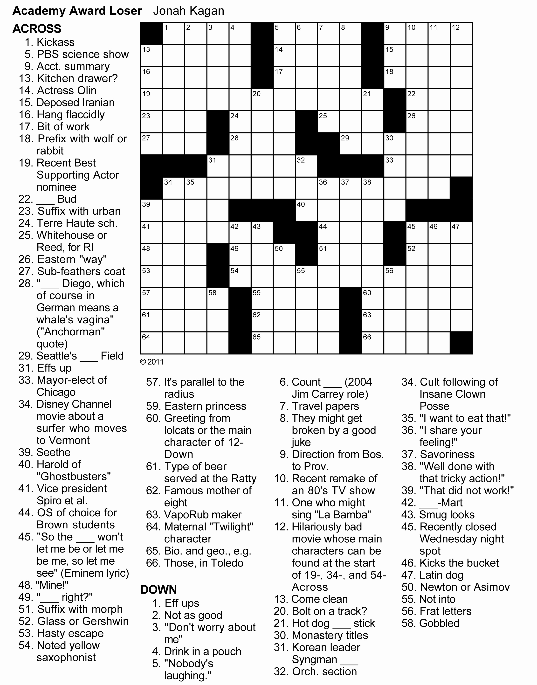 Free Daily Printable Crossword Puzzles And Crossword Puzzles Free - Printable Crossword Medium