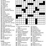 Free Daily Printable Crosswords | Free Printables   Printable Crossword Newsday