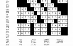 Free Downloadable Number Fill In Puzzle - # 001 - Get Yours Now - Printable Clueless Crossword Puzzles