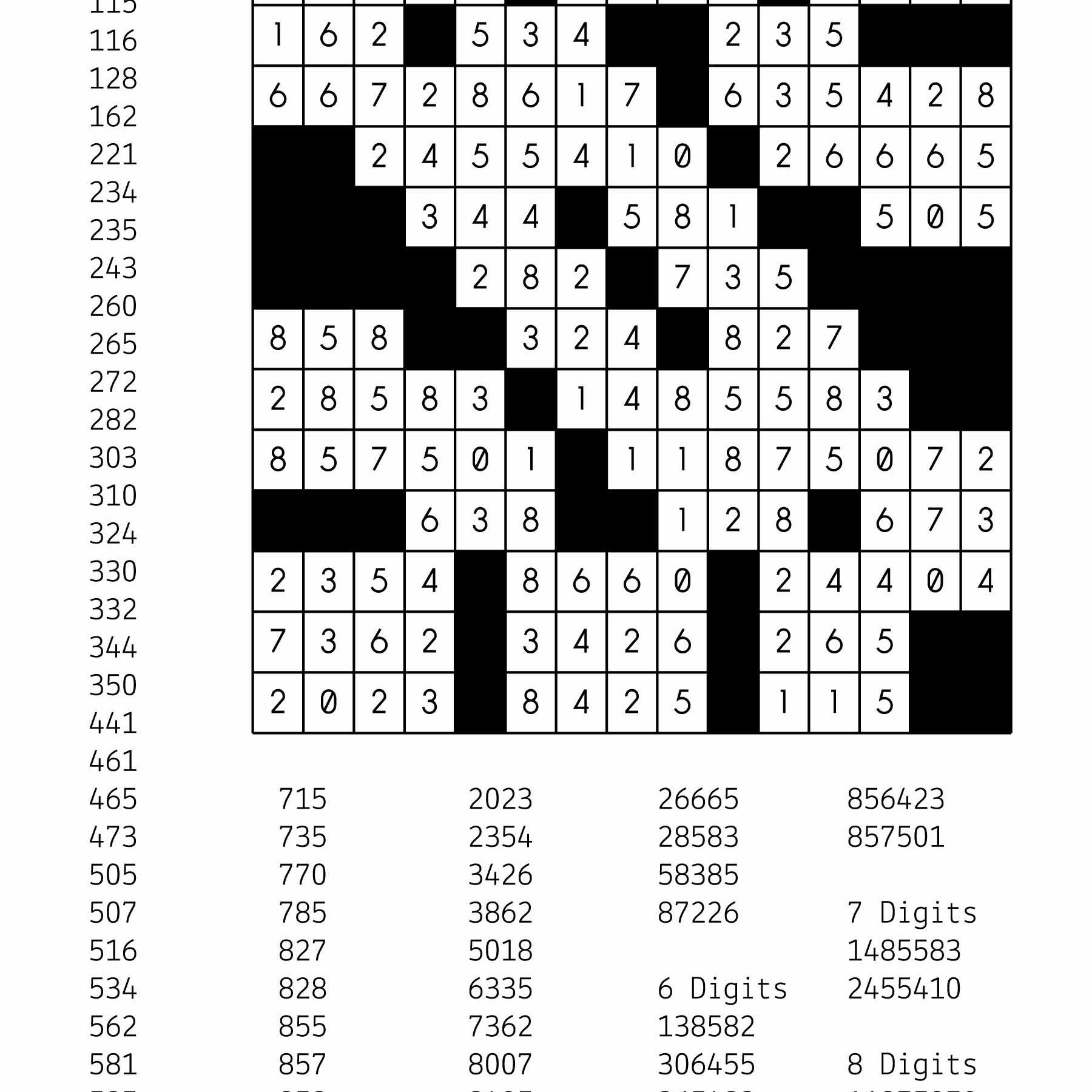 Printable Number Fill In Puzzles - Printable Calendar Blank