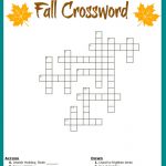 Free #fall Crossword Puzzle #printable Worksheet Available With And   Printable Crossword Puzzle For Primary School