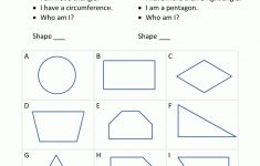 Free Geometry Worksheets 2Nd Grade Geometry Riddles - Printable Geometry Puzzles
