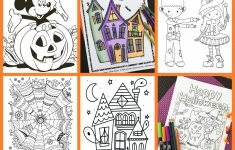 Free Halloween Coloring Pages For Adults &amp; Kids - Happiness Is Homemade - Printable Halloween Puzzle Pages