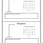 Free Hangman Template | Lessen Voor 9 Jarigen | Pinterest   Road   Printable Battleships Puzzle