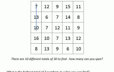 Free Math Puzzles - Addition And Subtraction - Printable Puzzles To Do At Work