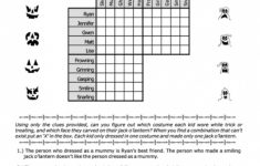 Free Math Worksheets Logic Puzzles | Download Them And Try To Solve - Free Printable Logic Puzzle Worksheets